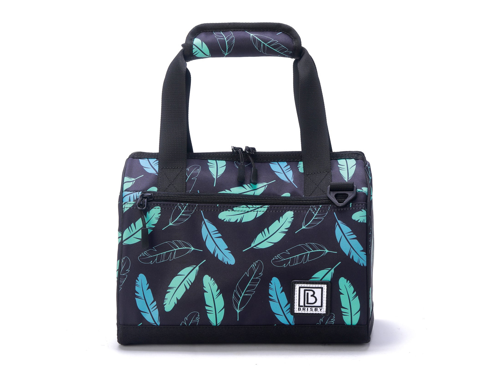 Brisby 4 Laags Geïsoleerde Koeltas - Lunchtas 10 Liter - Black Feathers