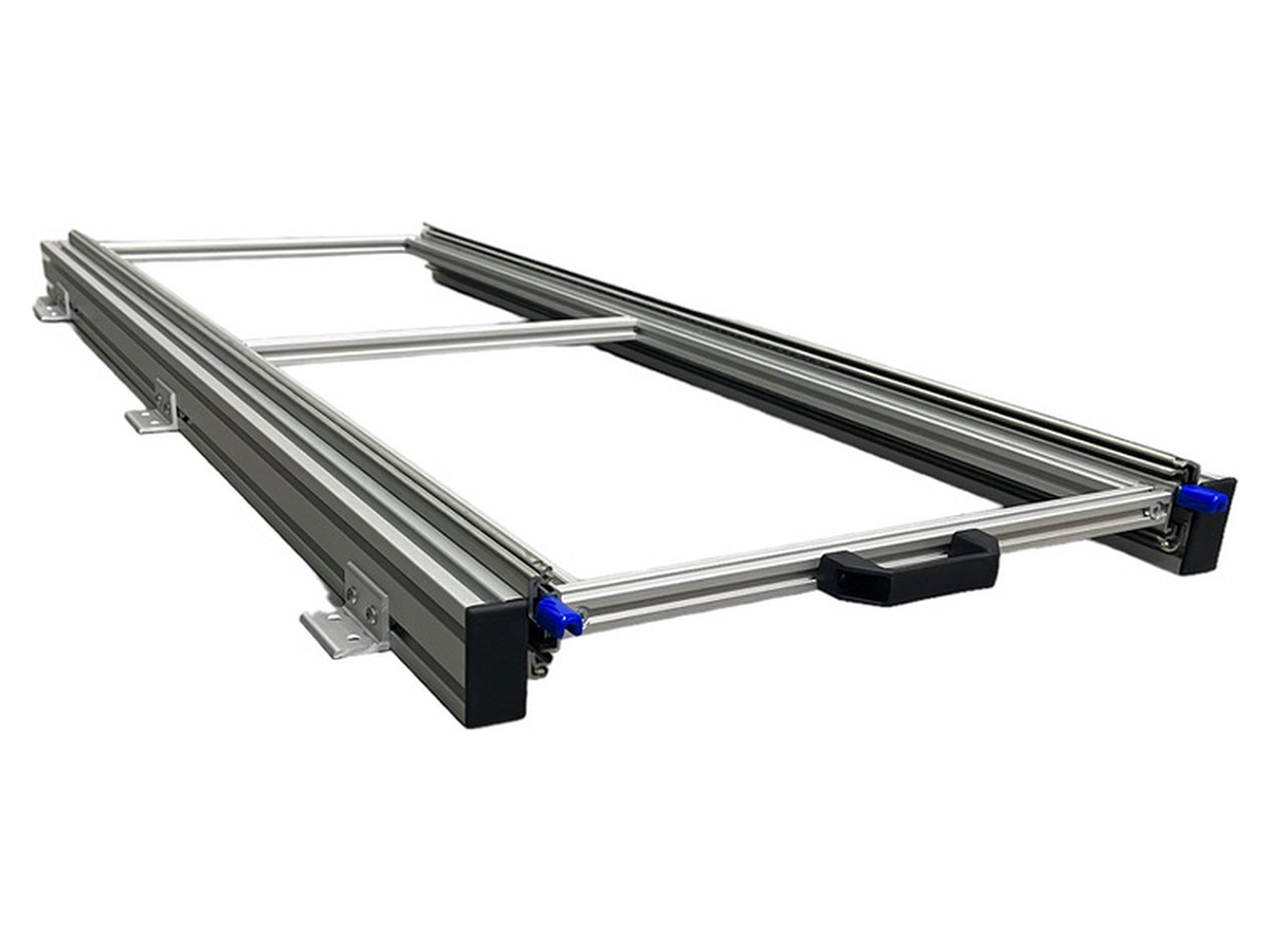 Aluminium schuifplateau voor camper 120x40 cm - 130 kg belastbaar