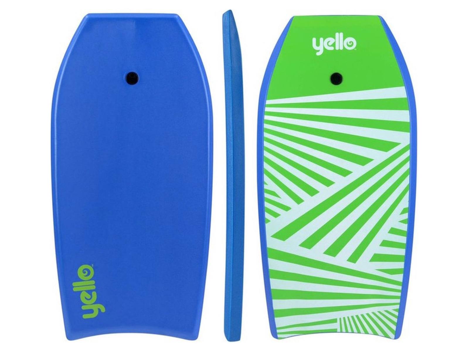 Yello Slick ZigZag bodyboard 41'' - 105 x 56 cm - Blauw / Groen