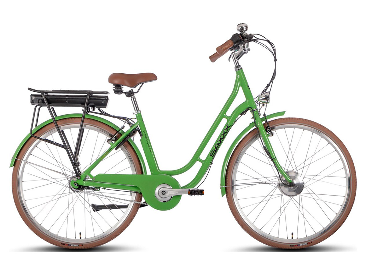 Elektrische damesfiets Classic Plus 2.0, 50 cm, Saxxx, N7, groen