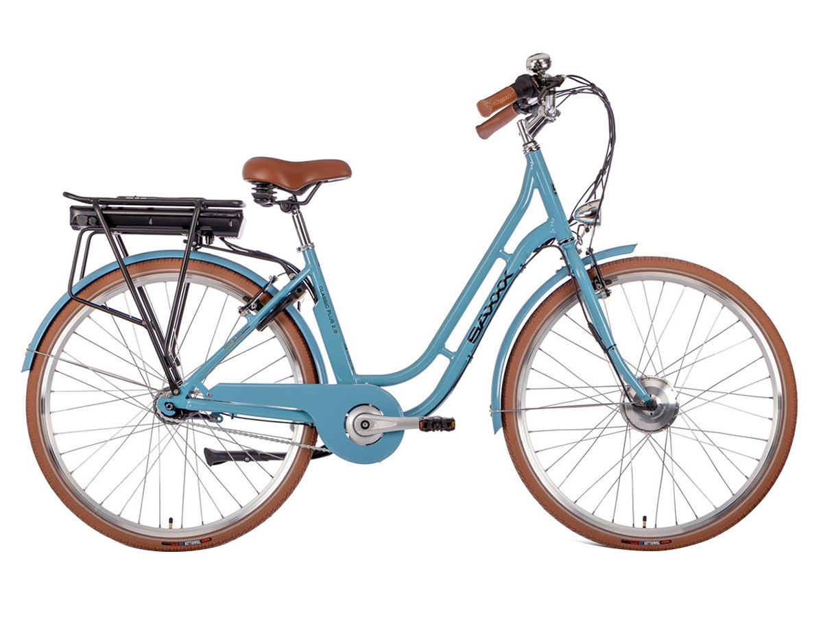 Elektrische damesfiets Classic Plus 2.0, 45 cm, Saxxx, N7, blauw