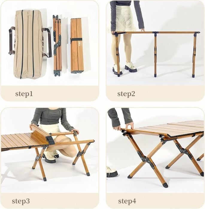 Campingwise 2-persoons campingtafel - 58 x 45 cm