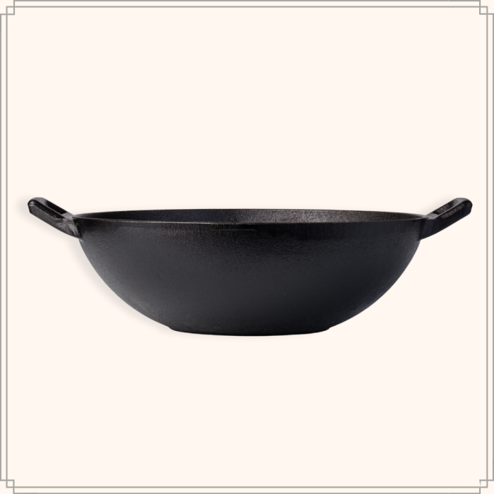 OTIX 31 cm gietijzeren wokpan