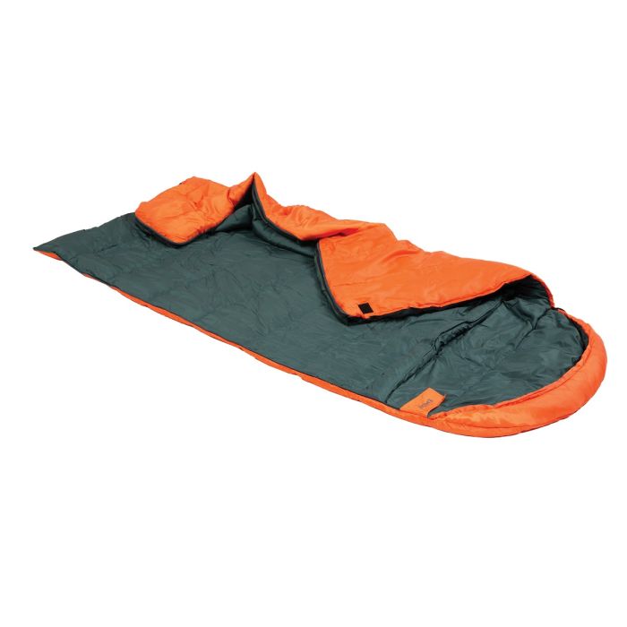 ACAMP Emery 220 x 85 cm slaapzak met capuchon - Orange