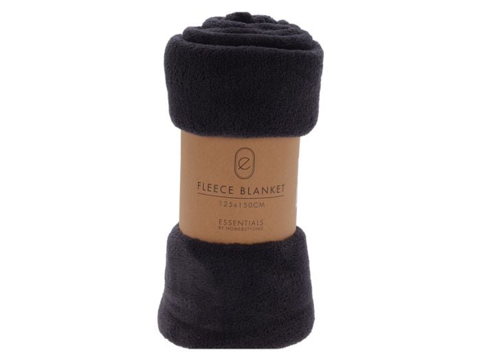150 x 125 cm fleece deken - Anthracite
