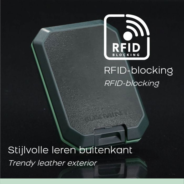 Slim Mint Wallet Deluxe  Leren Pasjeshouder Portemonnee