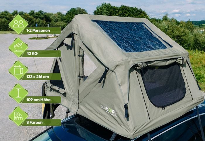 OutdoorU Compact 2 personen Daktent - Kaki