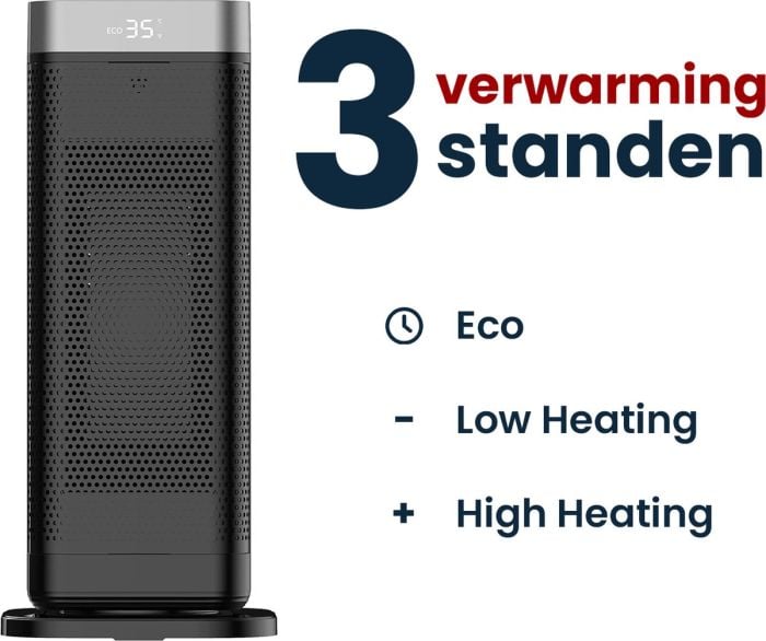 Luvego 2000 watt elektrische ventilator kachel