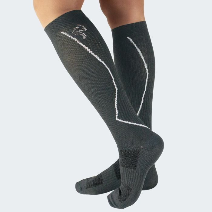 Black Snake Compression Fit Sport Grey hardloopsokken Black Snake Compression Fit Sport Grey hardloopsokken
