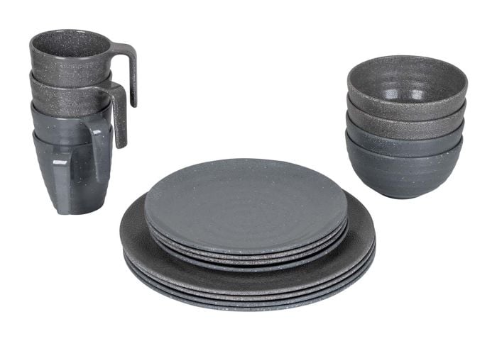Bo-Camp Stone 16-delig serviesset - Grey