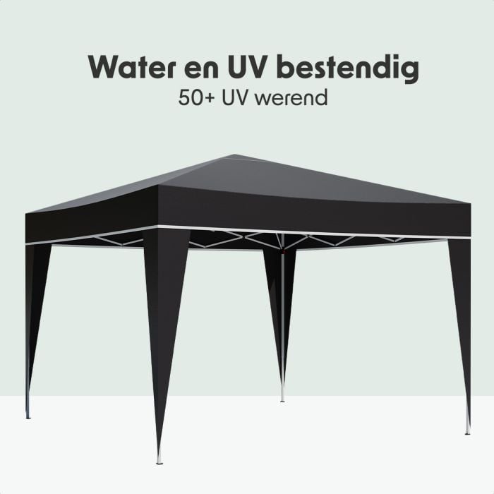 LifeGoods 3x3 m partytent  - Black