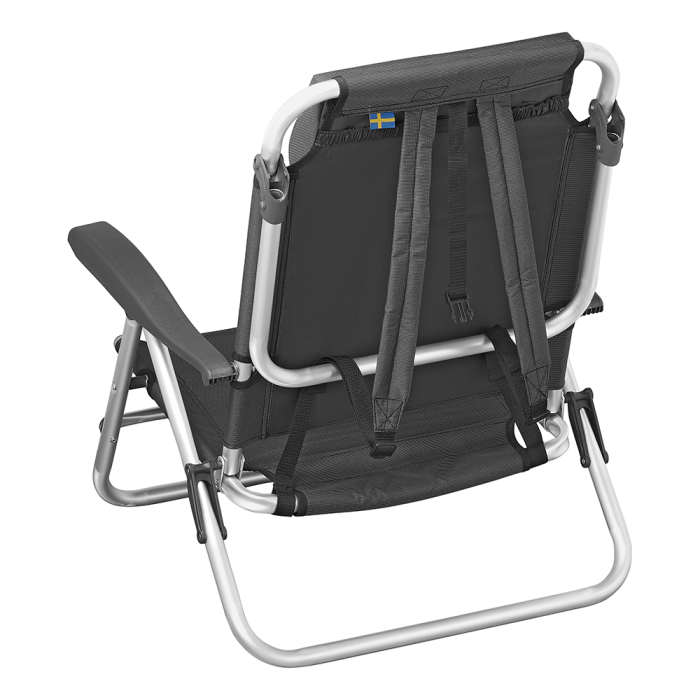 Campout Comfort Beach set van 2 strandstoelen - Black