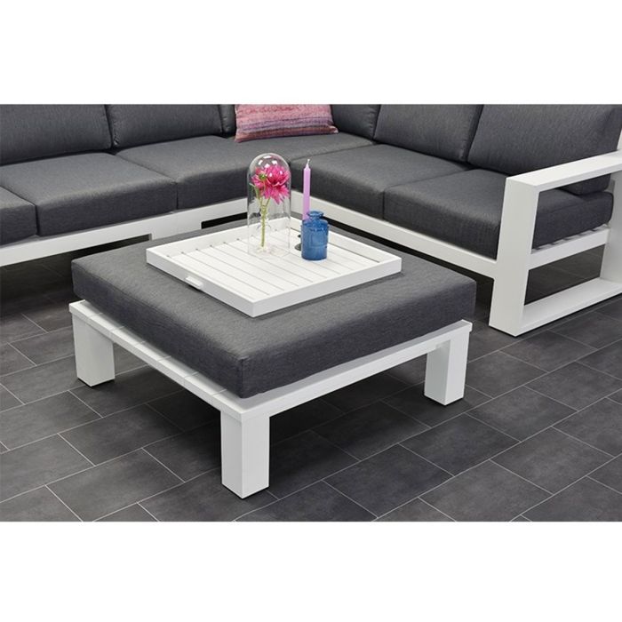 Garden Impressions Plaza witte 100x100 loungetafel