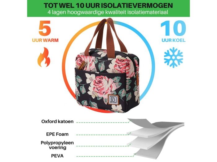Brisby Bloemetjes 4 liter koeltas
