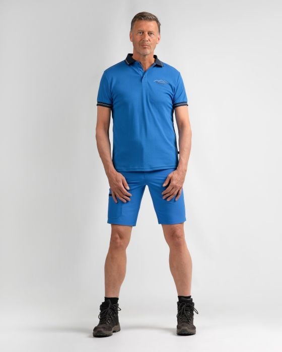 Life-Line Nadil blauwe heren polo