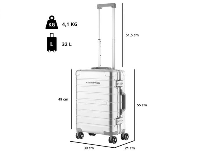 Mier Arne lippen CarryOn ULD aluminium handbagage koffer