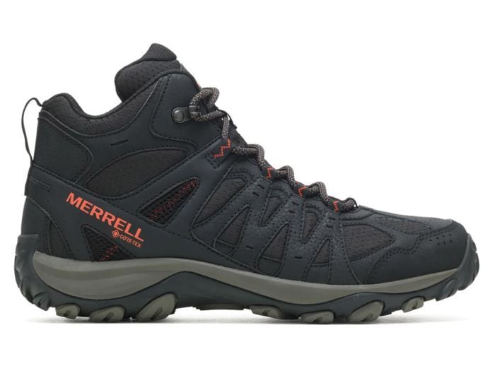 Merrell Accentor 3 Sport Mid GTX Black Tangerine heren wandelschoenen