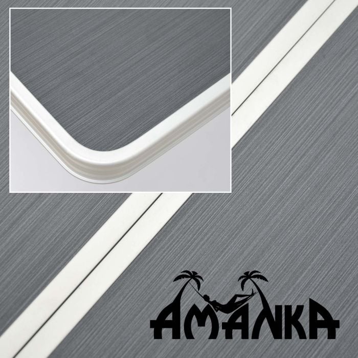 AMANKA 120x60 antraciet aluminium kampeertafel