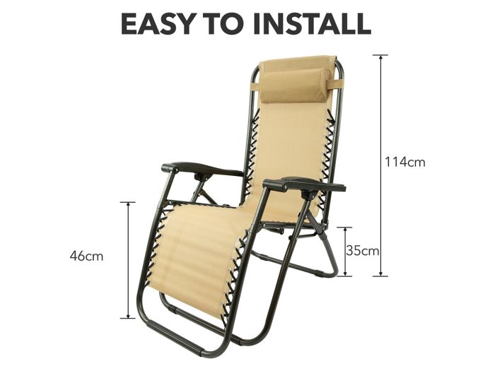 MaxxGarden opvouwbare ligstoel