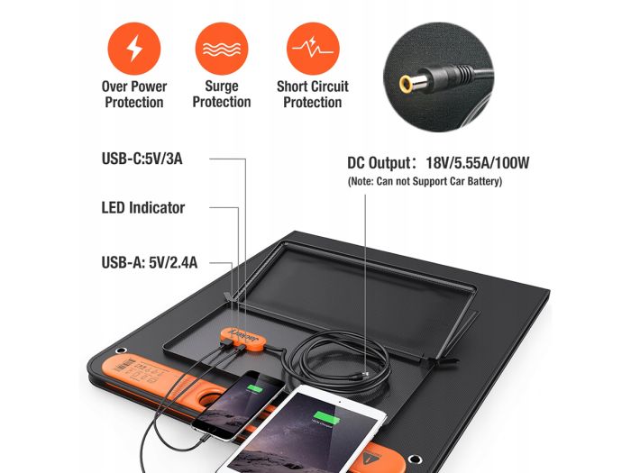 Jackery SolarSaga 100 opvouwbare zonnepaneel