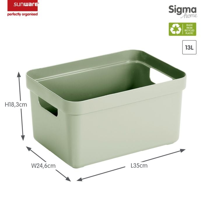 Sunware Sigma home 13 liter opbergbox - Green