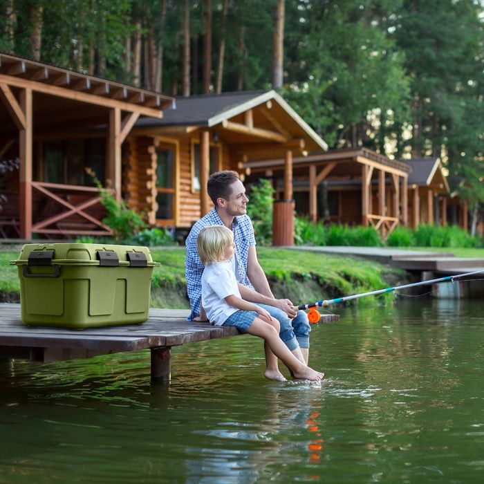 Sunware Q-line 130 liter waterdichte opbergbox - Green