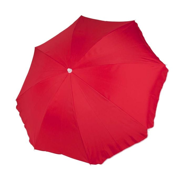 Bo-Camp Ø 165 cm parasol met knikarm - Red