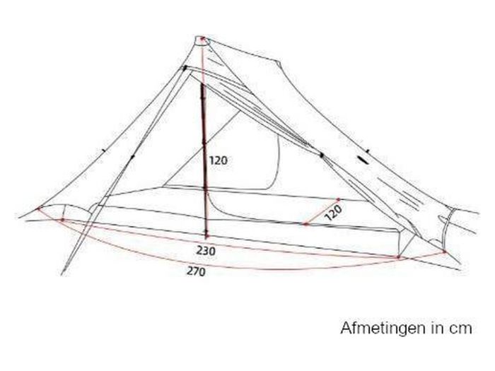 3F UL GEAR Lanshan 2 PRO 2-persoons tent - Brown