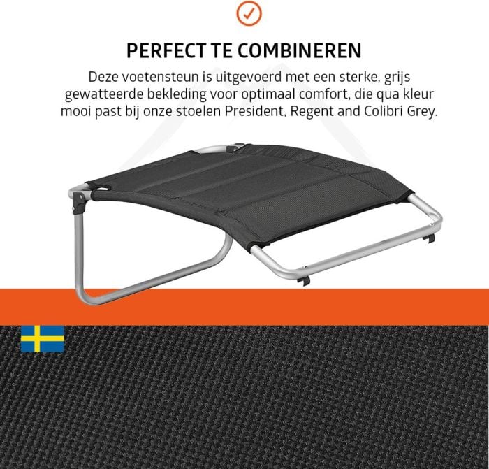 Campout 48 x 76 cm voetensteun - Grey