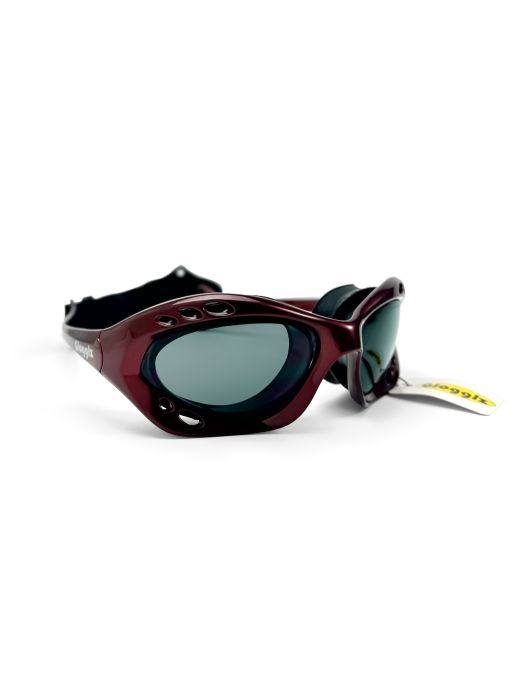 Glogglz Cudaz UV400 watersport duikbril Red