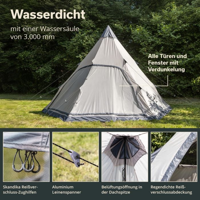 Skandika Hetta 460 Protect tent - Beige