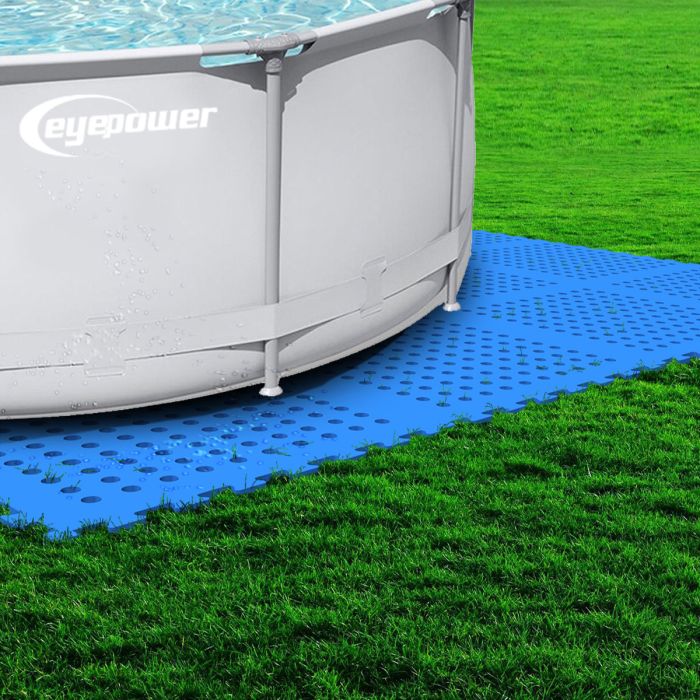 Eyepower 62x62cm set van 12 zwembad vloertegels - Blue