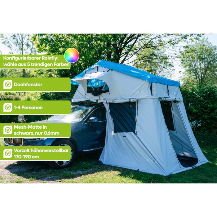 OutdoorU Family Plus Flex 25 daktent - Nordic Blue