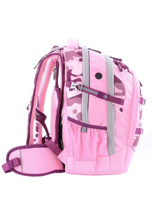 2be School Backpack Rugzak Roze Bourgondië