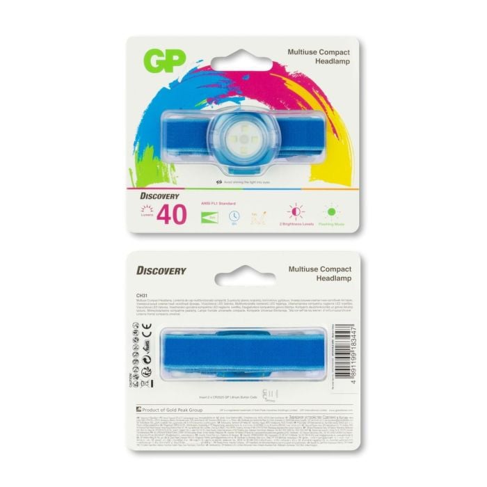 GP CH31 40 lumen hoofdlamp - Blue
