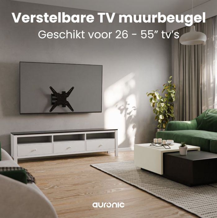 Auronic draaibaar en kantelbare TV Beugel - 26-55 inch