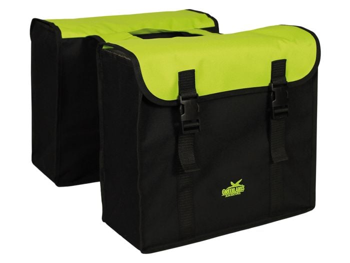 Greenlands Colourfull lime dubbele fietstas
