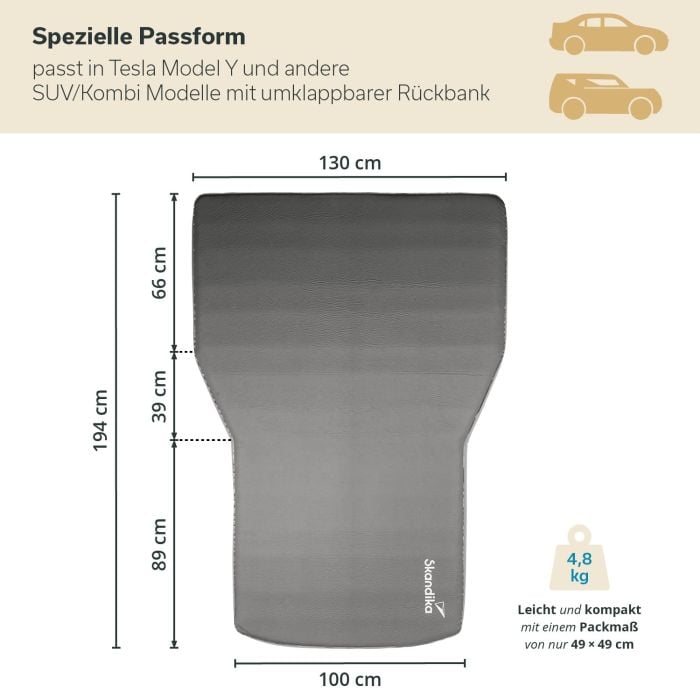 Skandika Easy 3D Premium Car zelfopblaasbare slaapmat