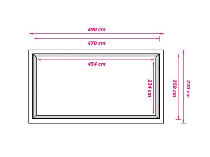 Obelink Air grondzeil 270 x 490 cm
