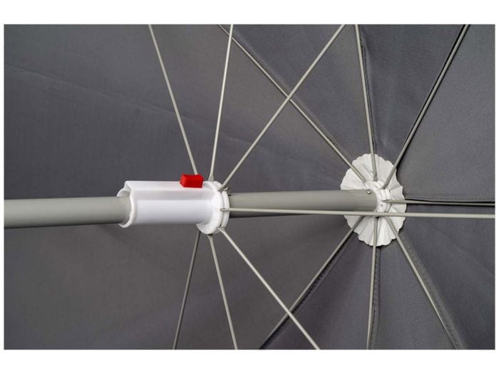 Bo-Camp Ø 200 cm parasol met knikarm - Grey