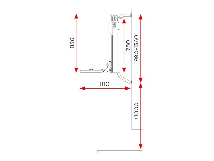 BR-Systems elektrische lift fietsendrager