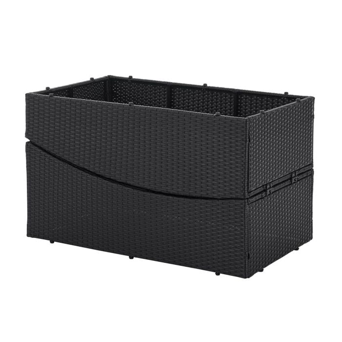 Juksys Lamia polyrotan ligbed - Black