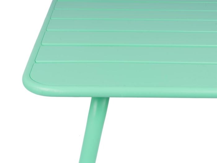 MaximaVida Max 80 cm metalen vierkante tuintafel - Blue