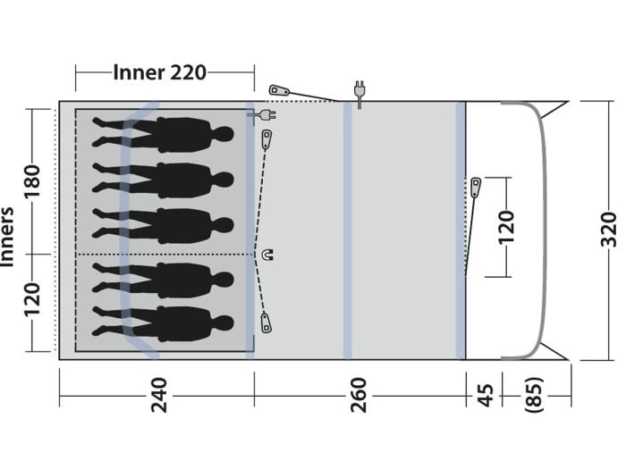 Outwell Colorado 5 Air tunneltent