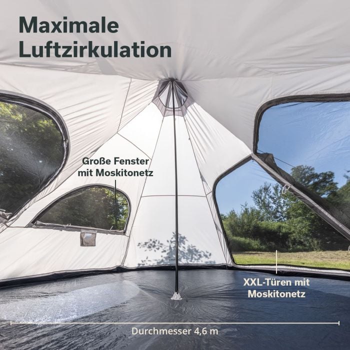 Skandika Hetta 460 Protect tent - Beige
