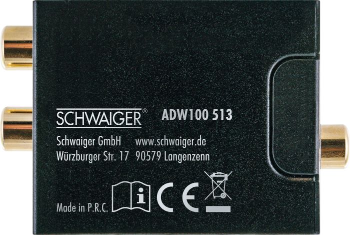 Schwaiger ADW100 Analoog-Digitaal Audio Converter