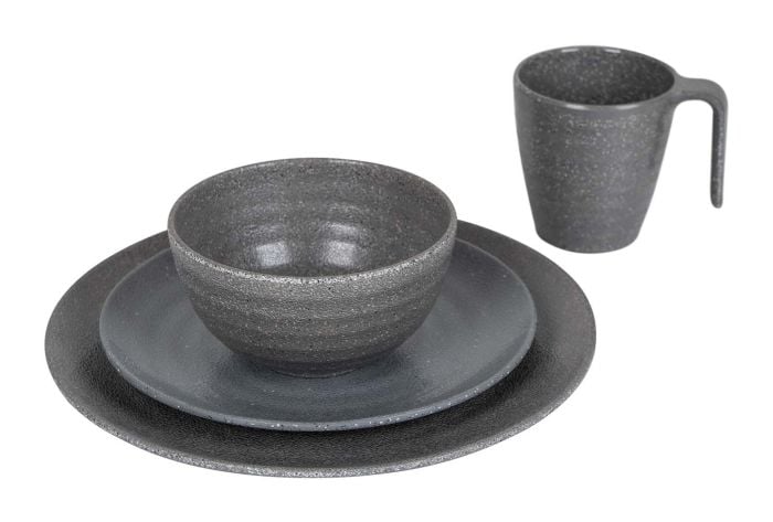 Bo-Camp Stone 16-delig serviesset - Grey