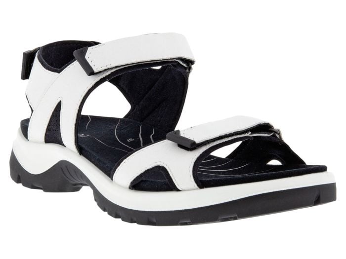 Hoopvol kader Prik ECCO Offroad White dames sandalen