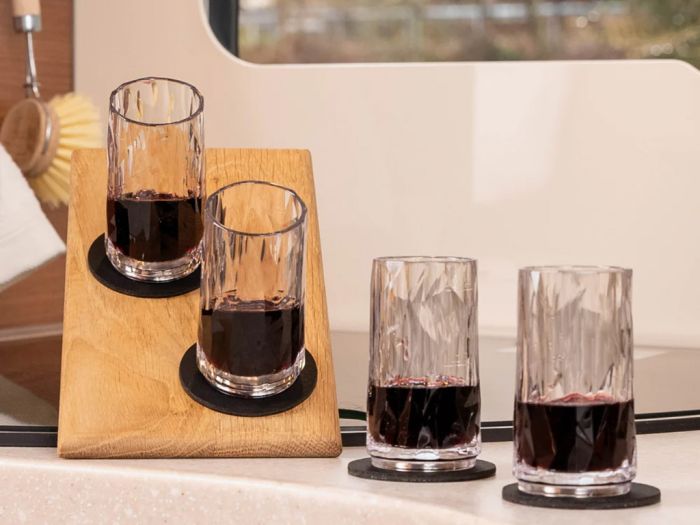 Silwy Shot magnetische kunststof glazen - set van 4