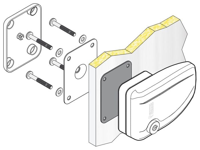 Fiamma Safe Door 3 veiligheidssloten - Grey